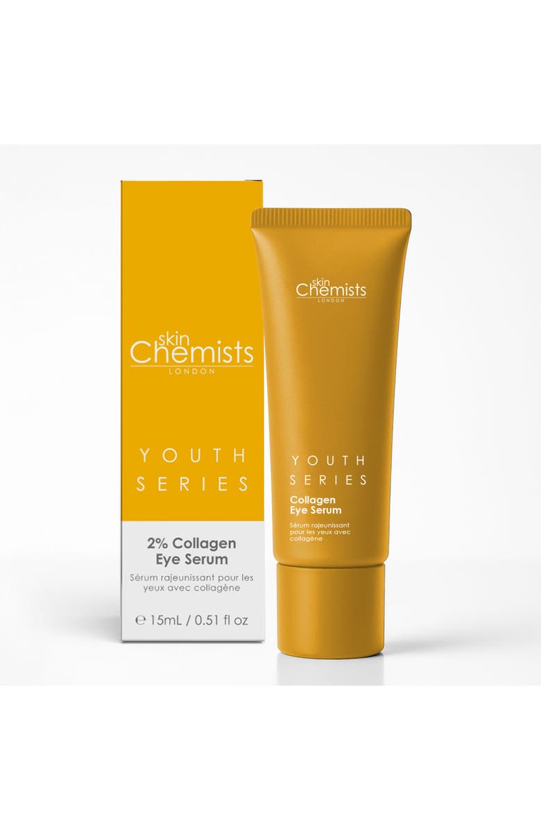 SKINCHEMISTS Youth Series 2% Collagen Eye Serum 15ml for Loss of Firmness, Anti-Aging, Main, color, White