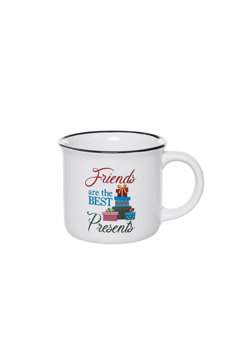 Friends Are Presents Mug, Main, color, Blue
