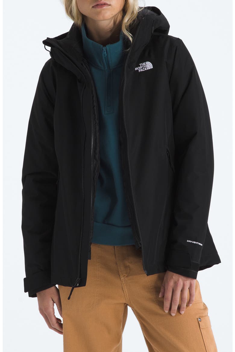 Carto Mono TriClimate® Waterproof 3-in-1 Jacket, Main, color, TNF BLACK