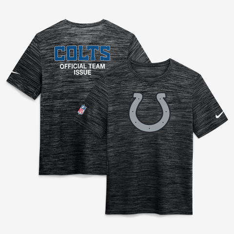 Men's Nike Anthracite Indianapolis Colts 2026 Rivalries Collection Sideline Velocity T-Shirt