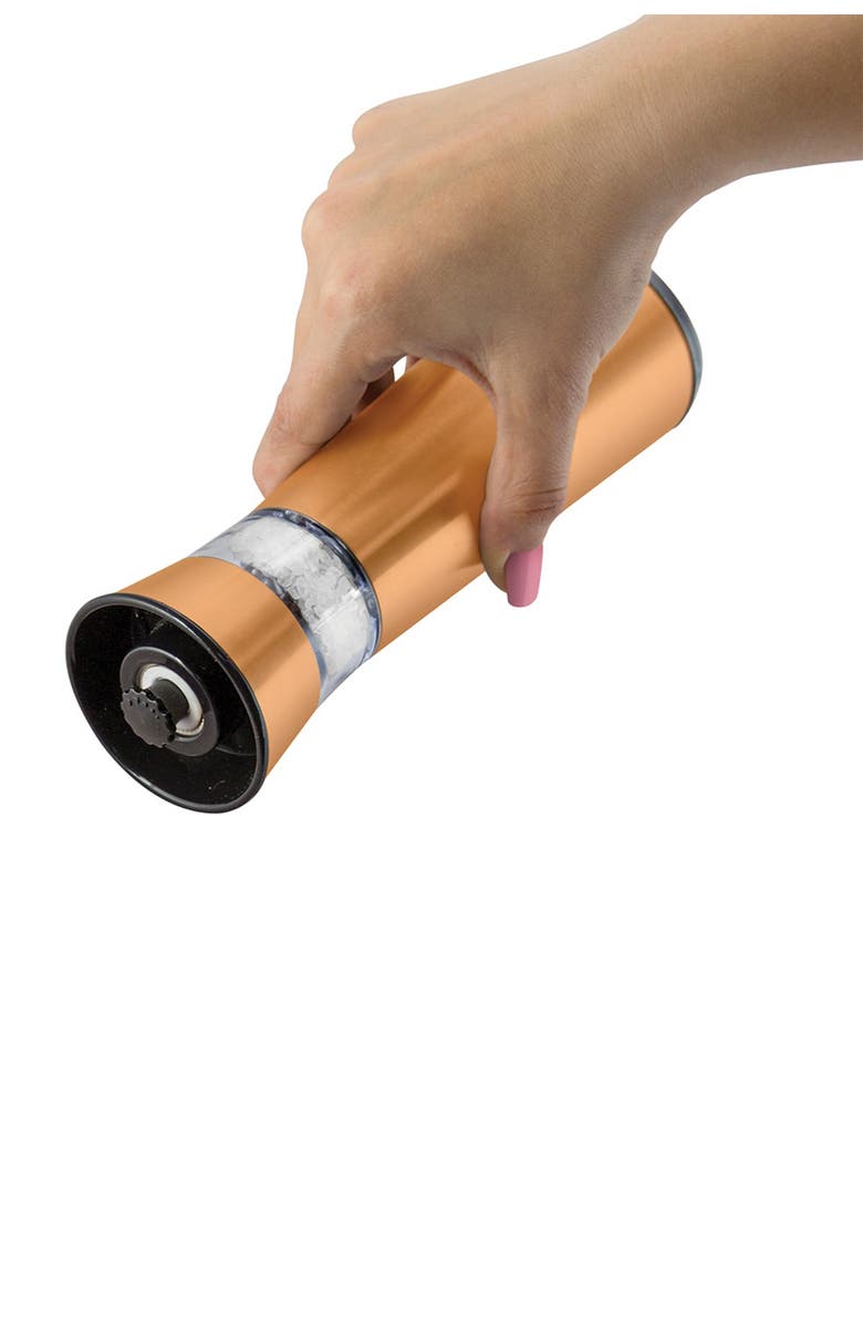 KALORIK Rechargeable Gravity Salt and Pepper Grinder Set - Copper, Alternate, color,