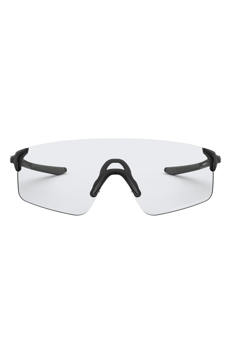 Oakley EVZero<sup>™</sup> Blades 155mm Photochromatic Rimless Shield Sunglasses, Main, color, Rubber Black/ Photochromic