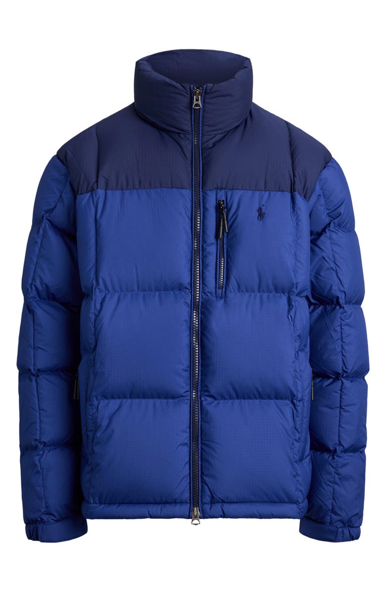 Polo Ralph Lauren The Gorham Down Jacket with Removable Hood, Alternate, color, Newport Navy/ Blue Yacht