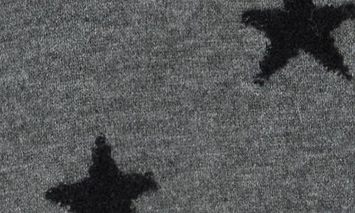 Bobeau Star Cardigan In Gray