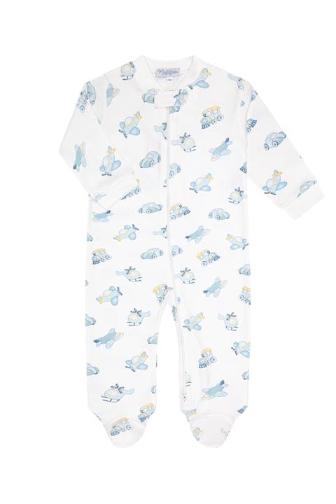 Mini Voyages Zipper Footie - Baby