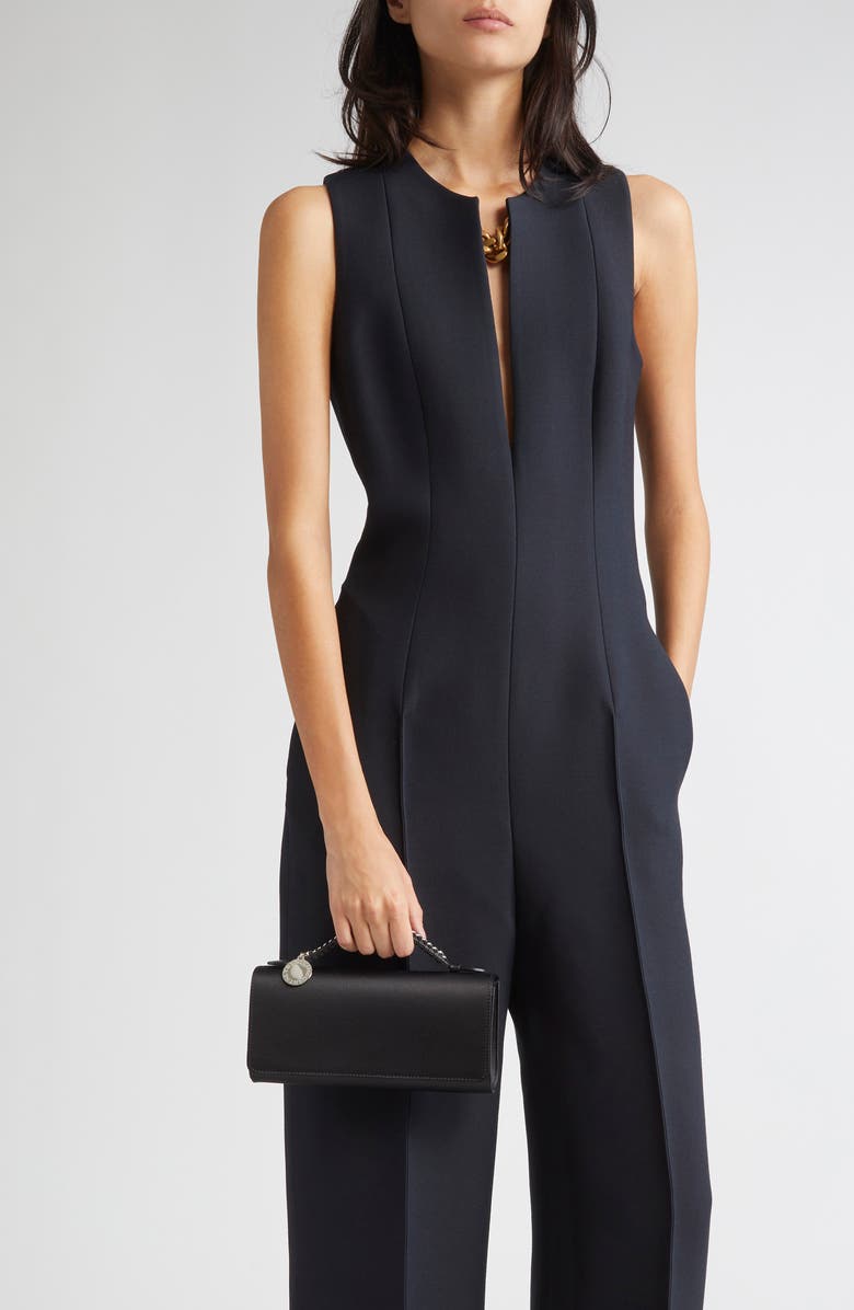 Stella McCartney Falabella Eco Satin Clutch, Alternate, color,