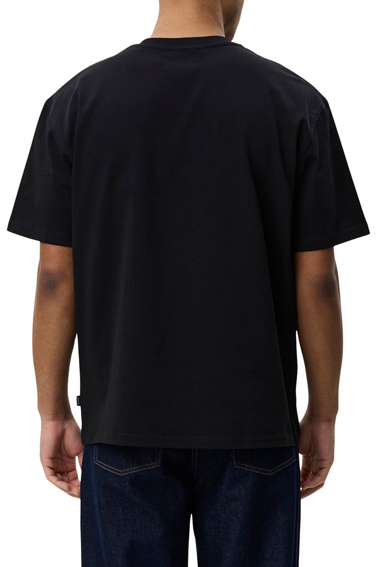 Organic Cotton Graphic T-Shirt, Alternate, color, BLACK/ WHITE