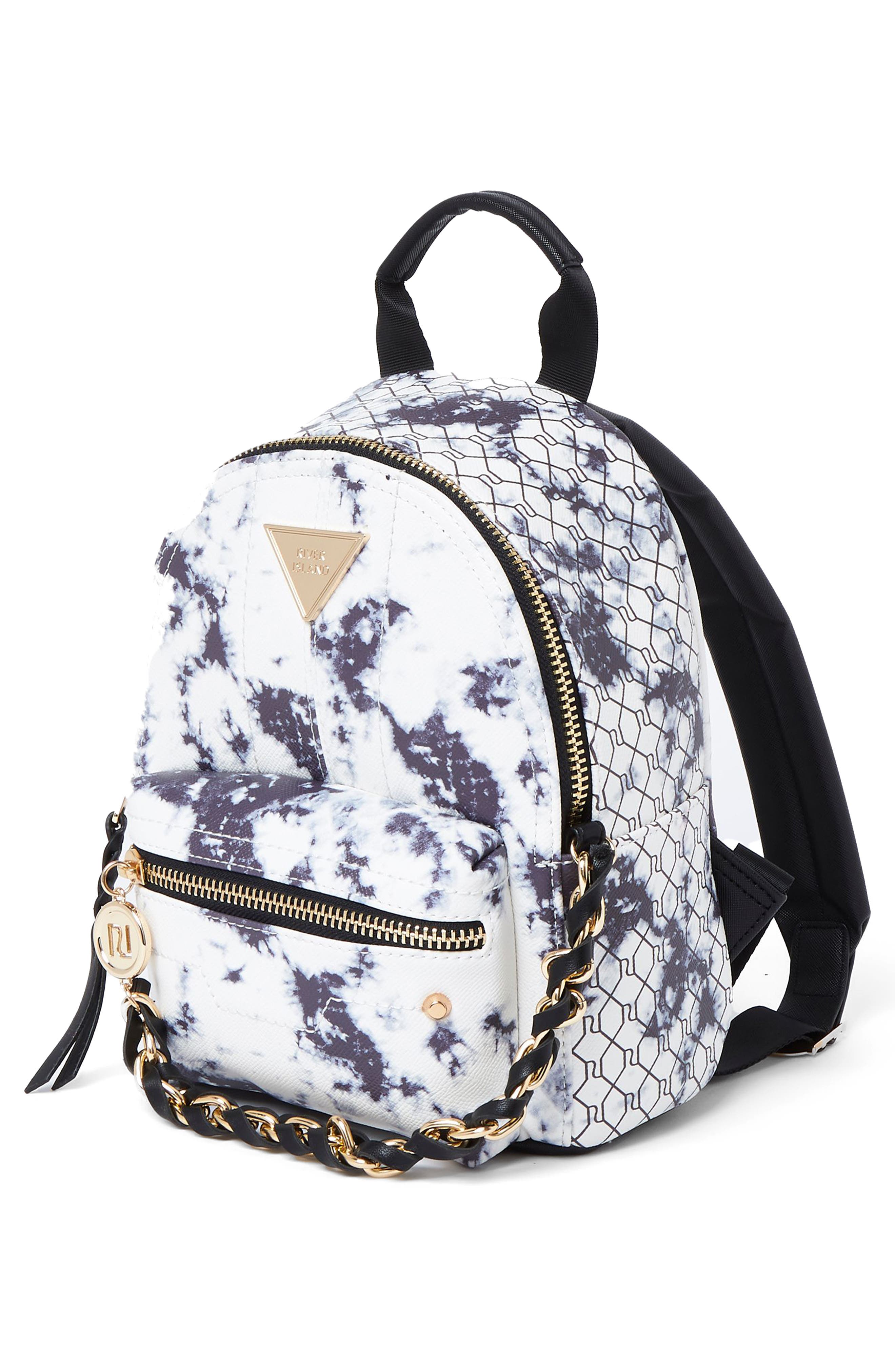 River Island Tie Dye Chain Backpack, Alternate, color, 