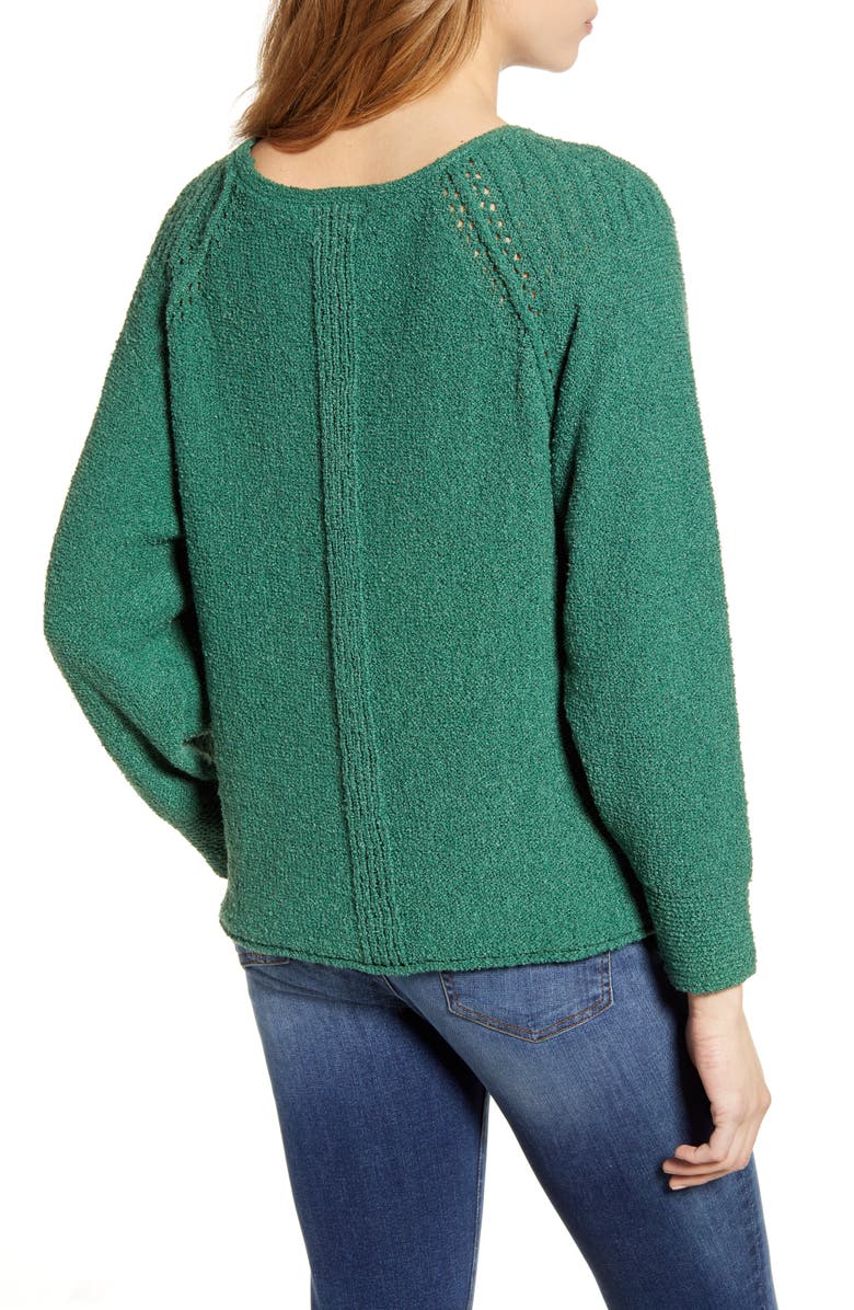 Caslon<sup>®</sup> Boat Neck Bouclé Sweater, Alternate, color, 