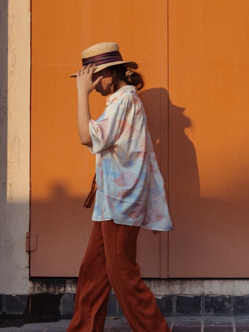 Lost Pattern Nyc "frida's Garden" Straw Hat With Ribbon Band In Neutral