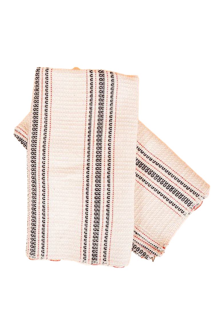 Mistari Striped Tea Towel, Alternate, color, Natural