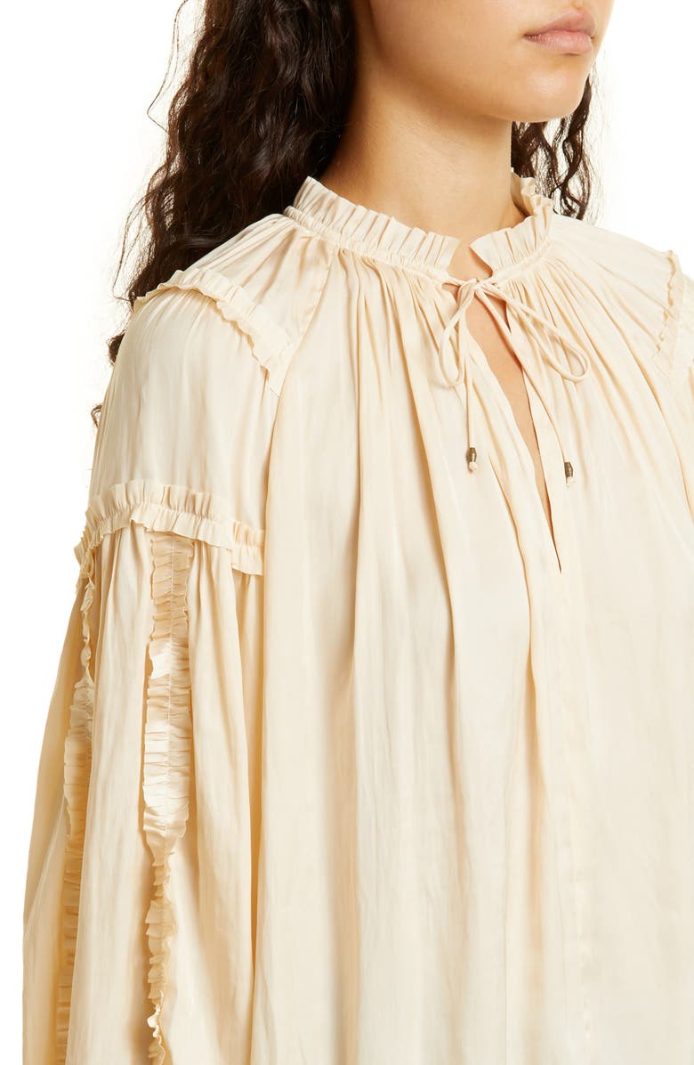 Ulla Johnson Maeve Ruffle Blouse, Alternate, color,
