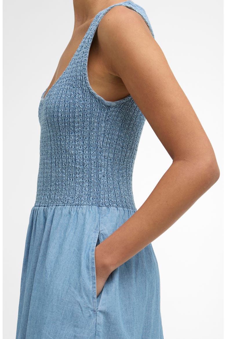 Josie Sleeveless Chambray Midi Dress, Alternate, color, CHAMBRAY