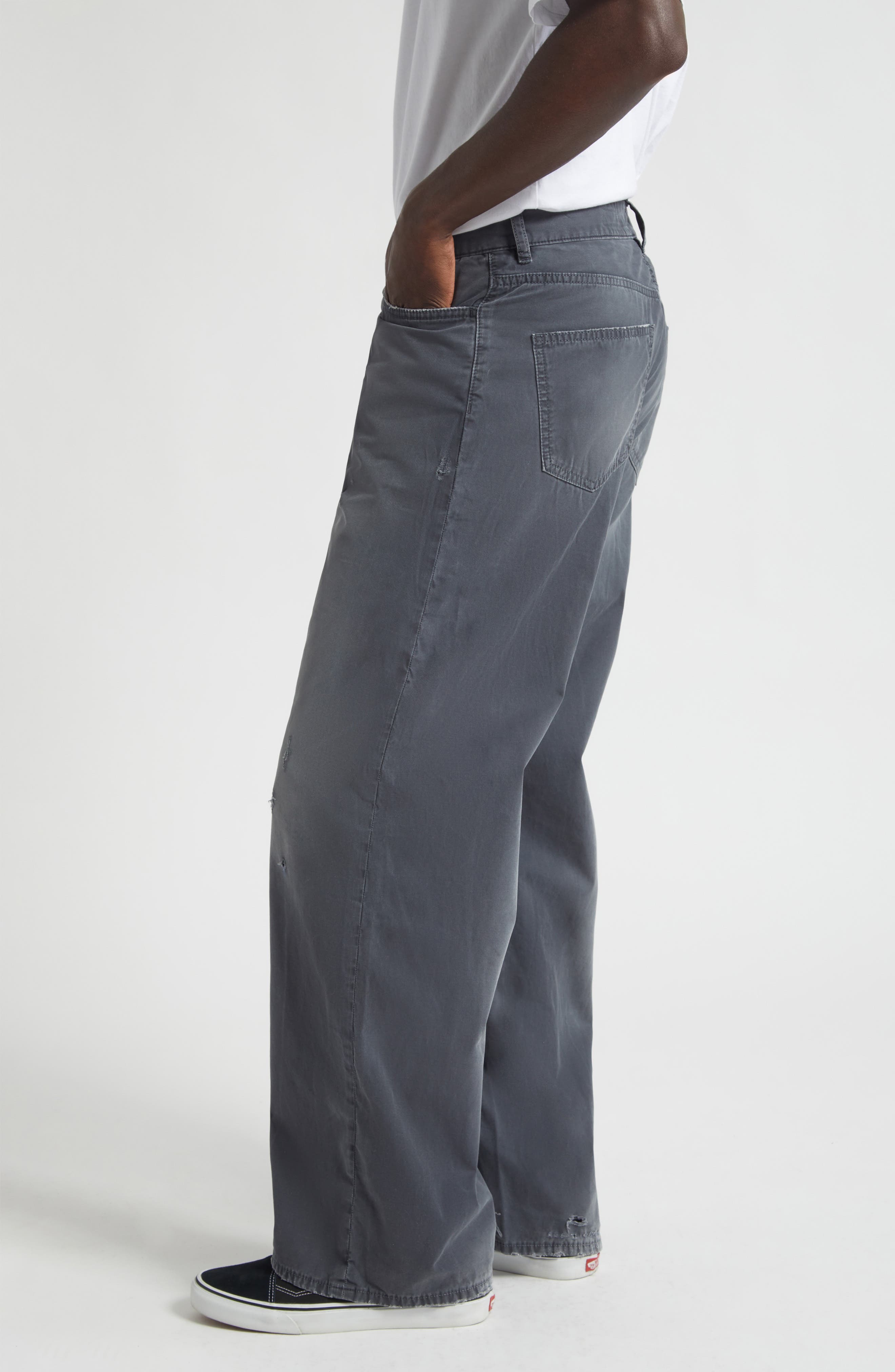STOCKHOLM SURFBOARD CLUB Ralf Distressed Bootcut Pants (Men