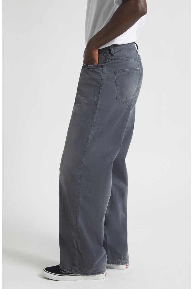 Ralf Distressed Bootcut Pants, Alternate, color, BLACK