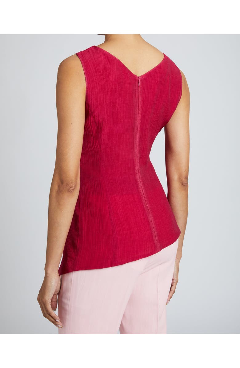 Santorelli AURORA Sleeveless Blouse with Side Waist Twist, Alternate, color,