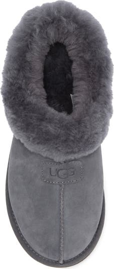 Tazzette Genuine Shearling Collar Slipper