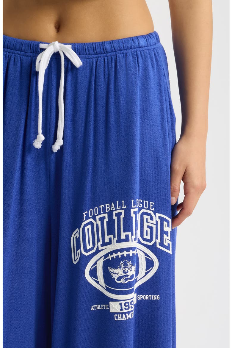Game Day Leah Wide Leg Pants, Alternate, color, BLUE