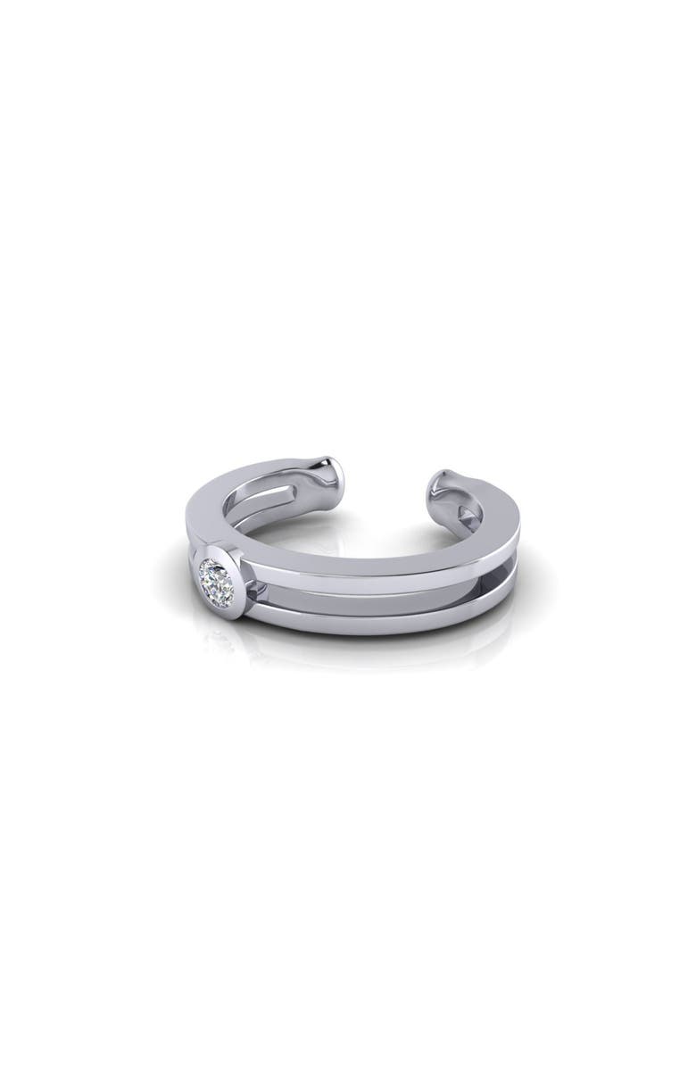 Seed2Stone With-the-Band Ear Cuff, Alternate, color, Silver