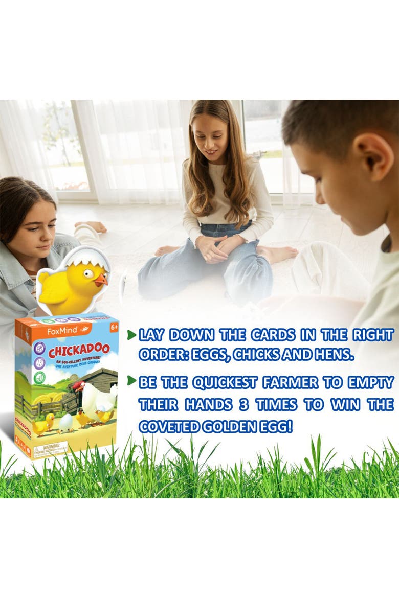 Chickadoo Card Game, Eggciting Family Game Night,Ages 5+, Alternate, color, Multicolored