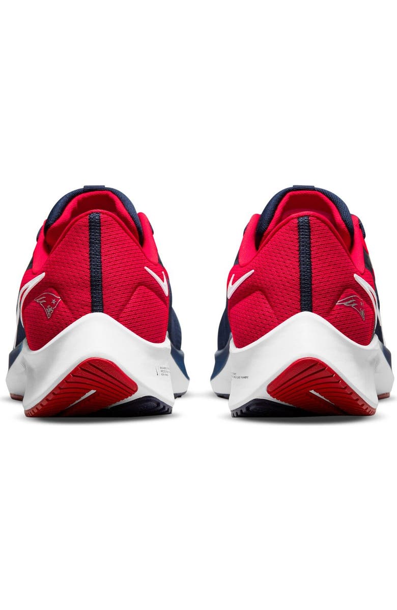 Nike Unisex Nike Navy New England Patriots Zoom Pegasus 38 Running Shoe, Alternate, color,