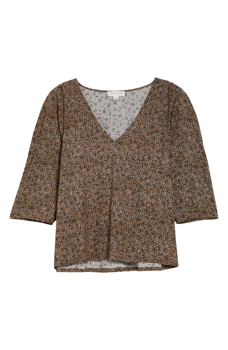 Treasure & Bond Women's Lace Trim V-Neck Blouse, Alternate, color, 