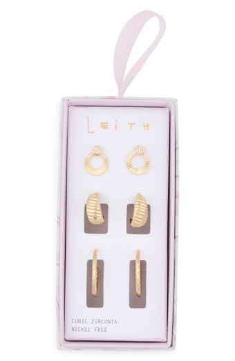 3-Pack Fluted Assorted Earrings