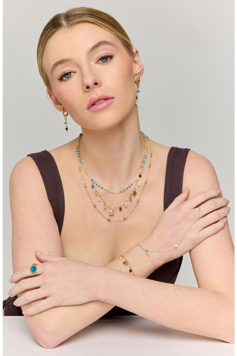 Forest Dew Necklace, Alternate, color, GOLD