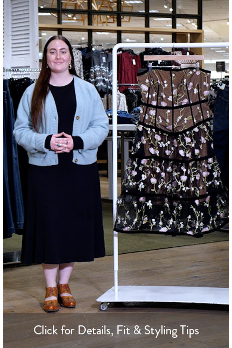 Splendour Floral Embroidery A-Line Dress video