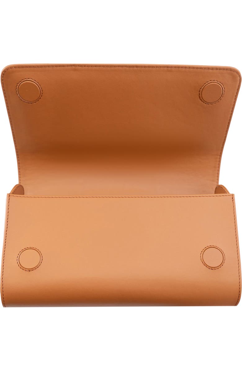 PERRIN PARIS La Corsette Clutch, Alternate, color, Caramel W/ Espresso Edge Wax
