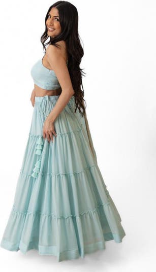 Elvia Tiered Lehenga Choli Set
