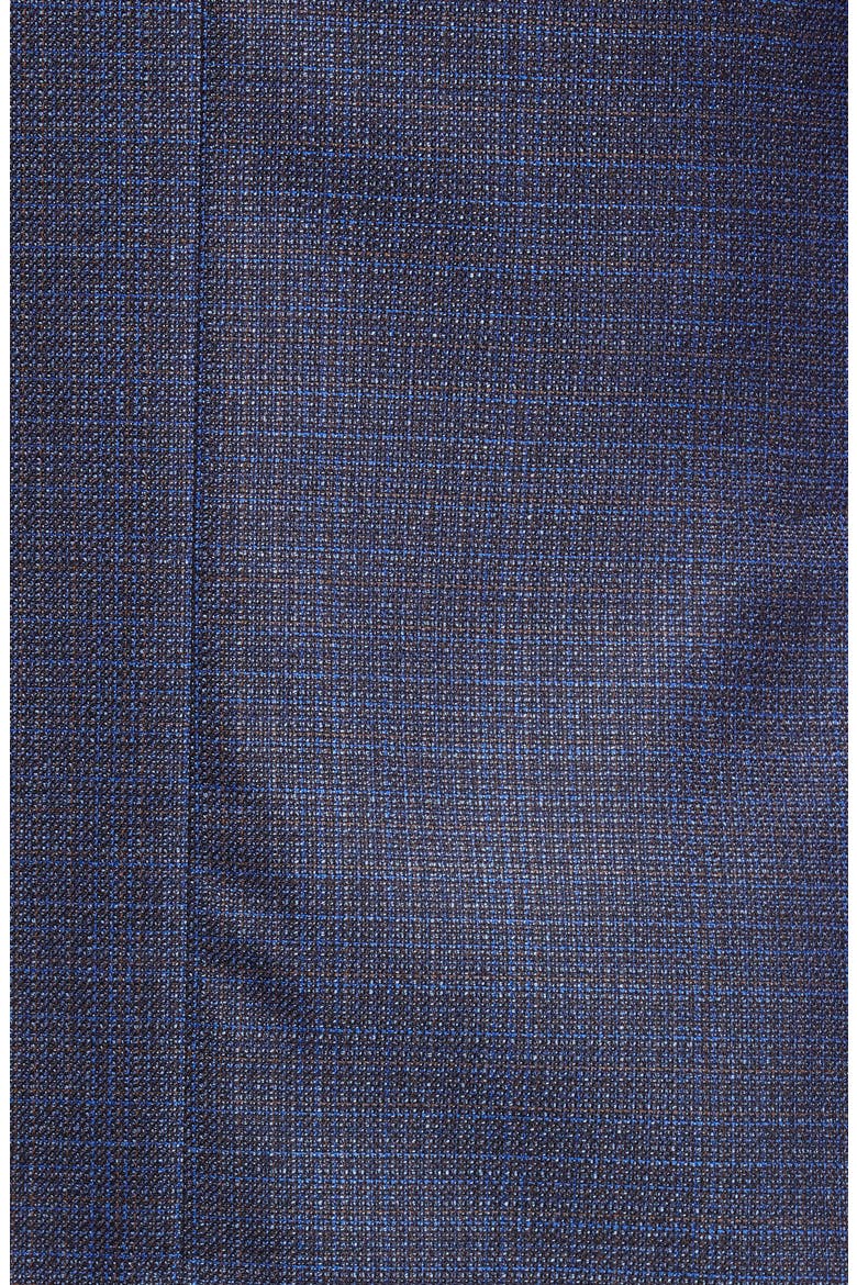 Karl Mixy Slim Fit Check Wool Sport Coat, Alternate, color, BLUE