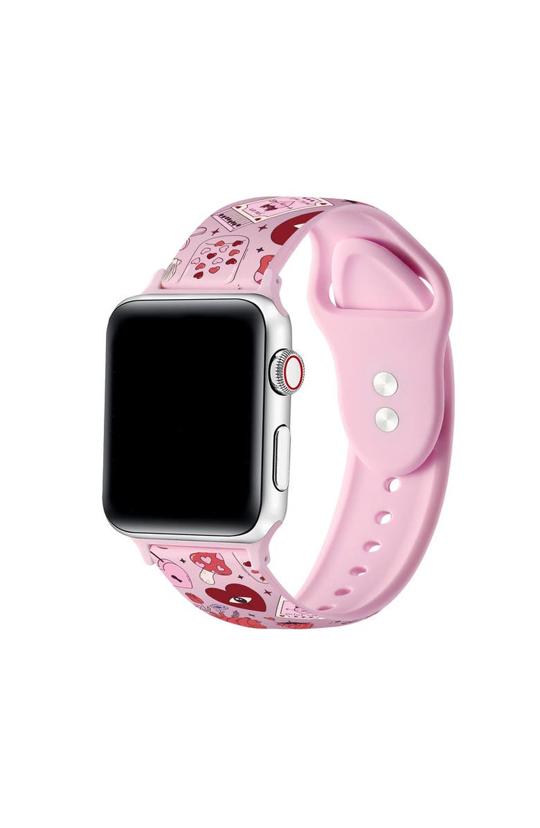 Posh Tech Y2K Silicone Band for Apple Watch, Main, color, Pink