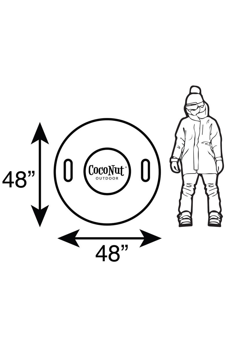 Solar Flare Cyclone, 48 Inch Jumbo Snow Tube, 200lb Cap, Kid  8+, Alternate, color, Multicolored