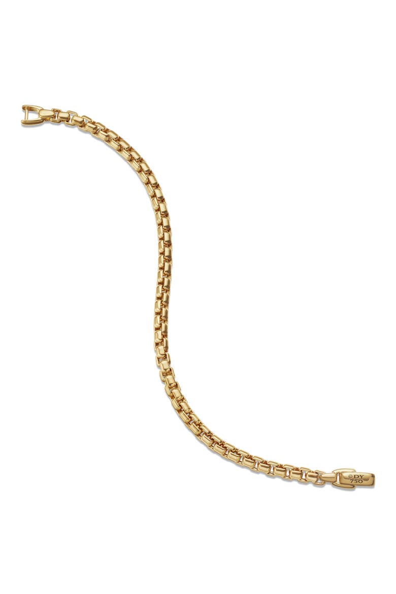 Men's Box Chain Bracelet in 18K Yellow Gold, 5mm, Alternate, color, GOLD