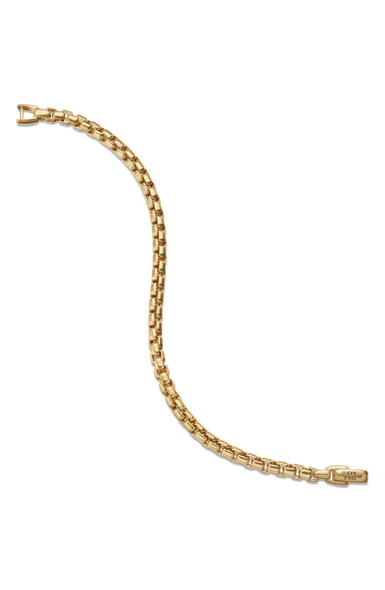 David Yurman Men's Box Chain Bracelet in 18K Yellow Gold, 5mm, Alternate, color, Gold
