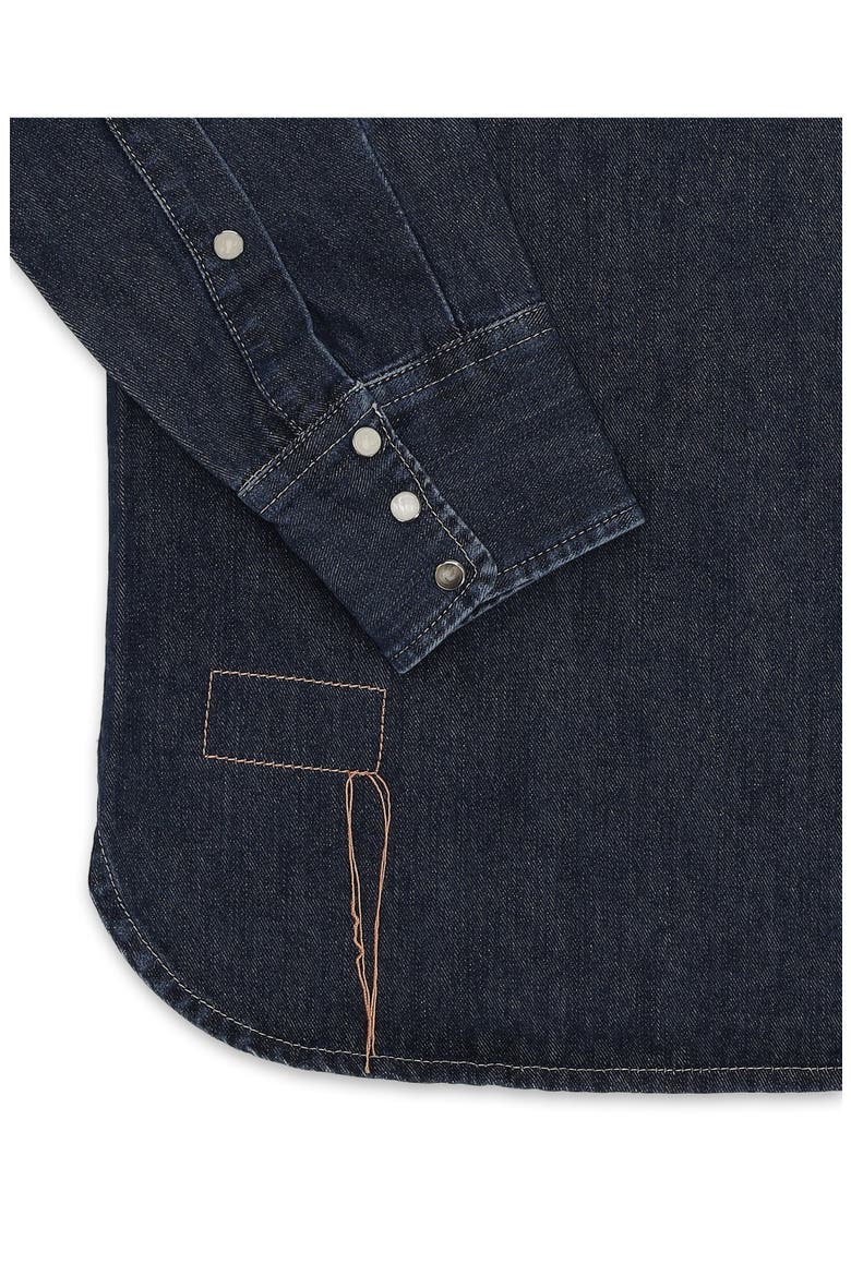 Texj Texan Bleach Wash Denim Shirt, Alternate, color, Stone Wash