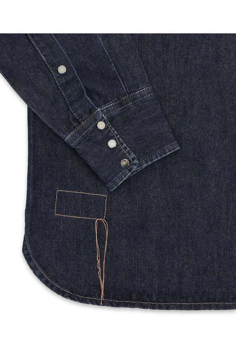 Fortela Texj Texan Bleach Wash Denim Shirt, Alternate, color, Stone Wash