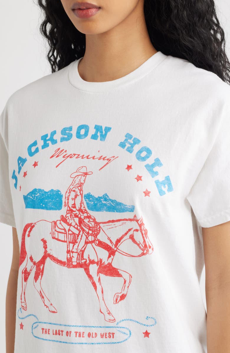Junk Food Jackson Hole Wyoming Graphic Cotton T-Shirt, Alternate, color, White