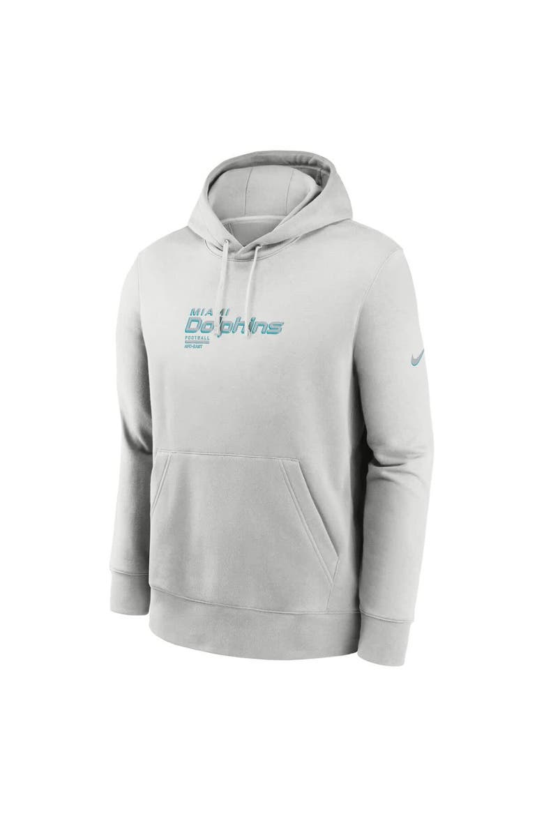 Men's Nike Gray Miami Dolphins Edge Pack French Terry Club Pullover Hoodie, Alternate, color, Gray