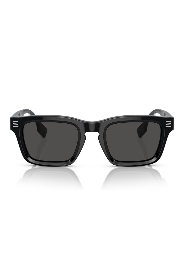 51mm Rectangular Sunglasses, Main, color, 30018751 BLACK