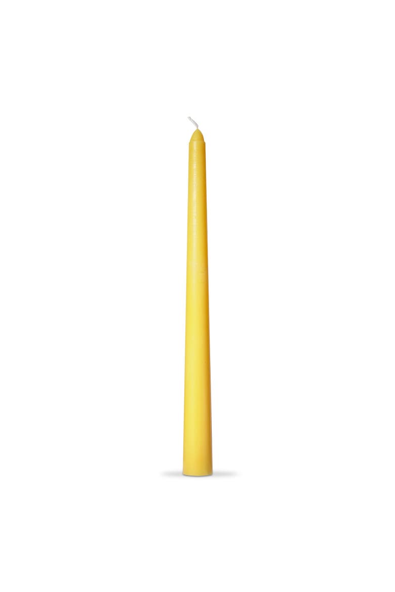 Color Studio Traditional Taper Unscented Candle Set Ochre, Alternate, color, Yellow