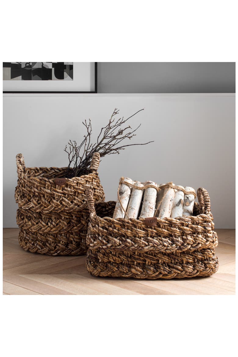 Peppermint Grove Round Basket, Alternate, color, NATURAL