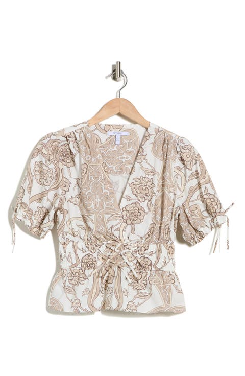 Rhea V-Neck Puff Sleeve Top