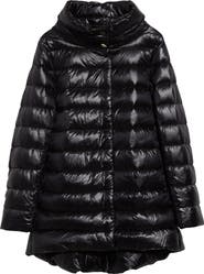 Herno Amelia Water Resistant High-Low Down Jacket | Nordstrom