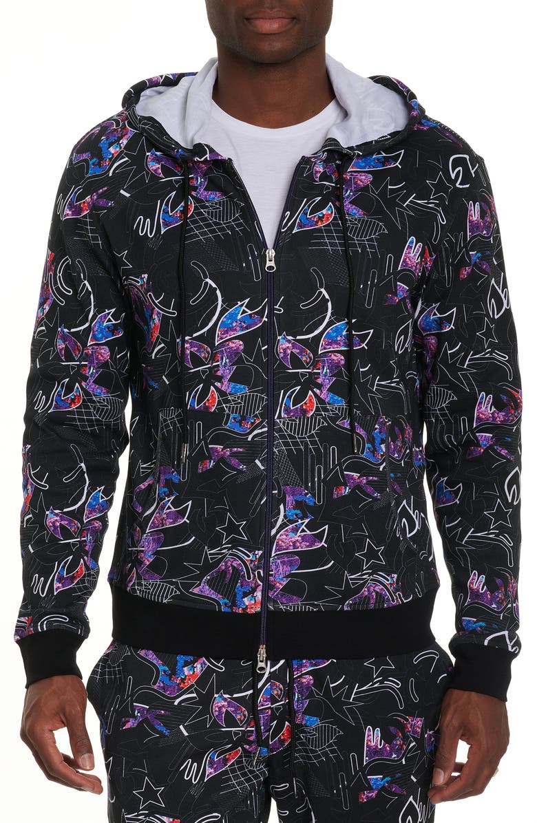 Robert Graham Gamma Rays Zip Hoodie, Main, color, 