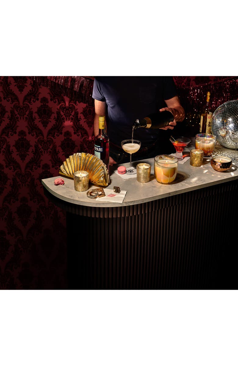 ILLUME<sup>®</sup> Glittering Garland Glitter Glass Candle, Alternate, color, Gold