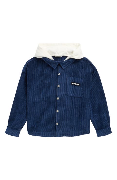 Kids' Classic Logo Corduroy Oversized Shirt