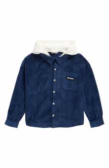 Kids' Classic Logo Corduroy Oversized Shirt