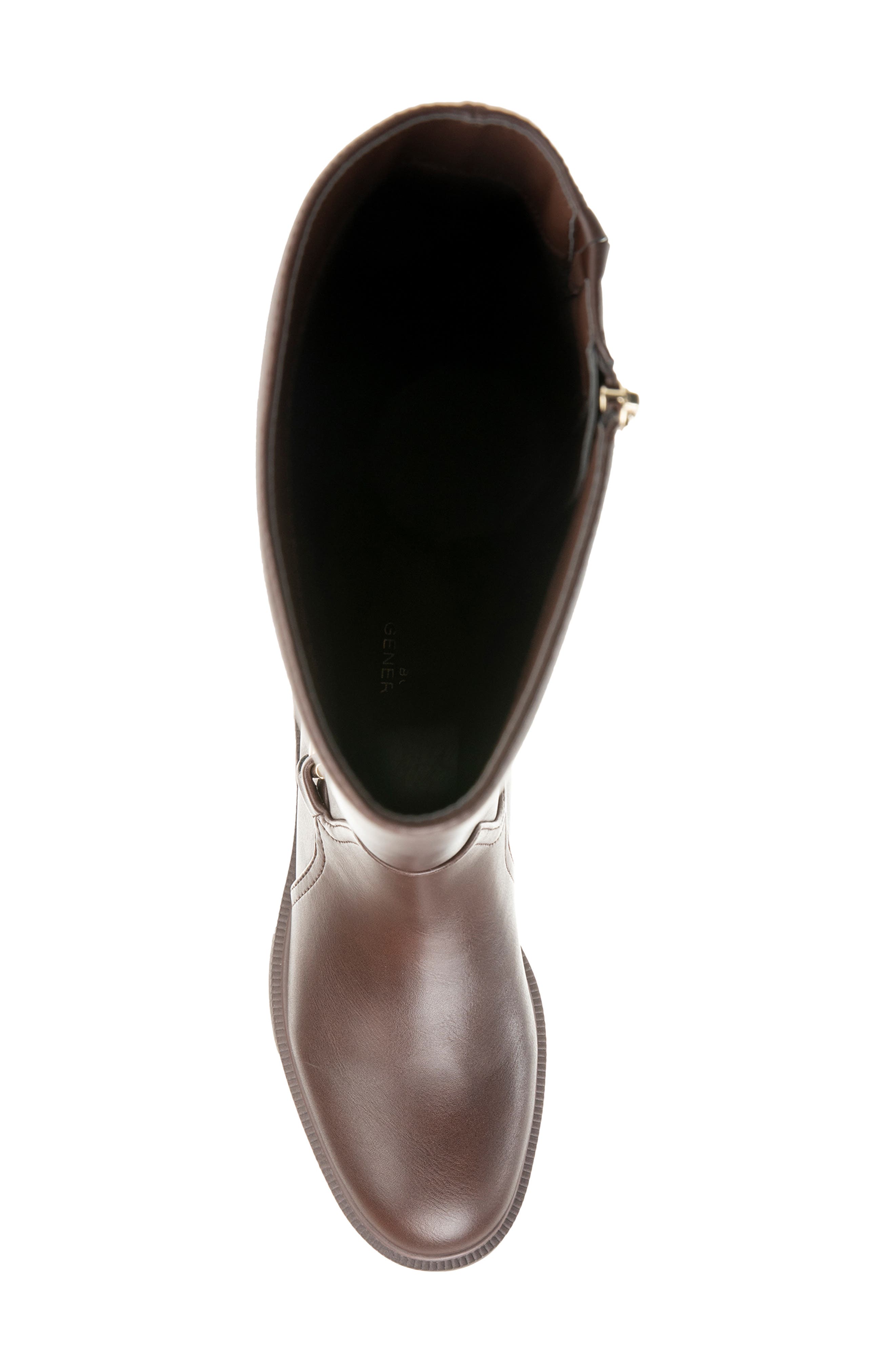 Lukas Faux Leather Knee High Boot, Alternate, color, DARK BROWN